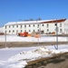 Contractors prepare third World War II-era barracks for relocation at Fort McCoy