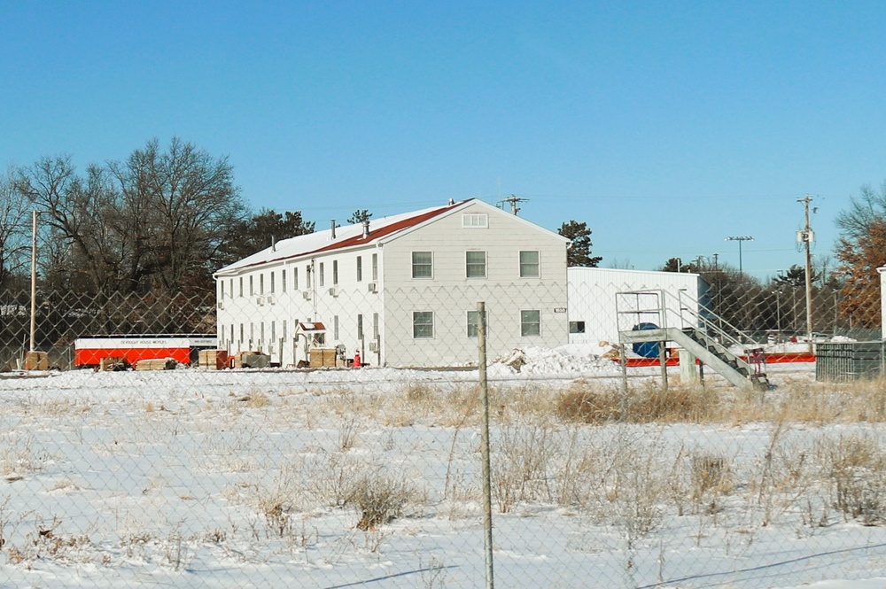 Contractors prepare third World War II-era barracks for relocation at Fort McCoy