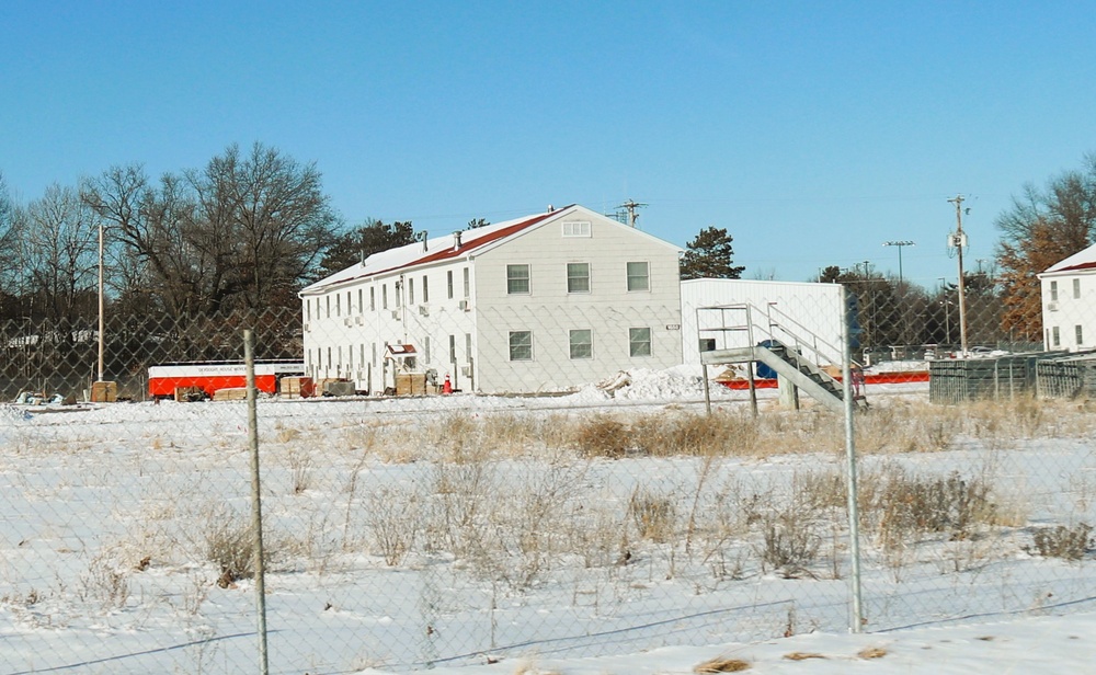 Contractors prepare third World War II-era barracks for relocation at Fort McCoy