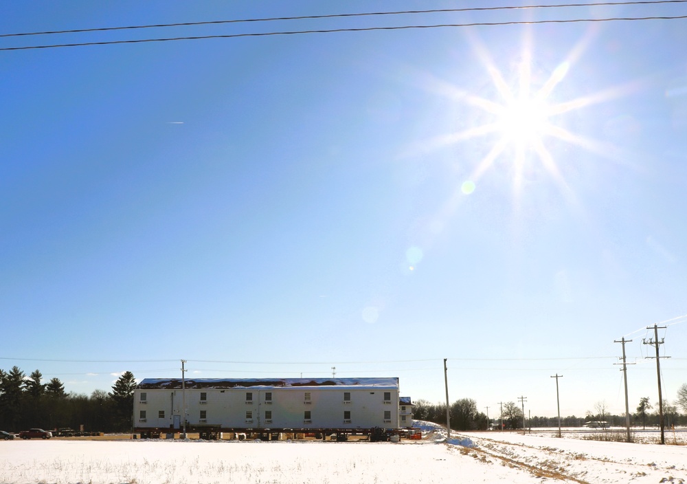 Relocation of World War II-era barracks at Fort McCoy