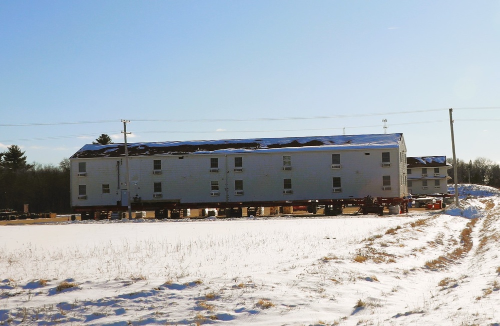 Relocation of World War II-era barracks at Fort McCoy