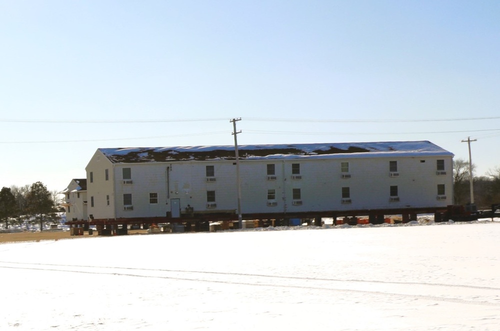 Relocation of World War II-era barracks at Fort McCoy