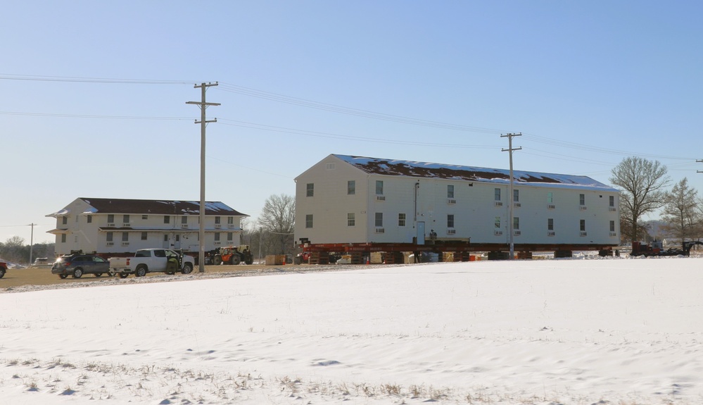 Relocation of World War II-era barracks at Fort McCoy