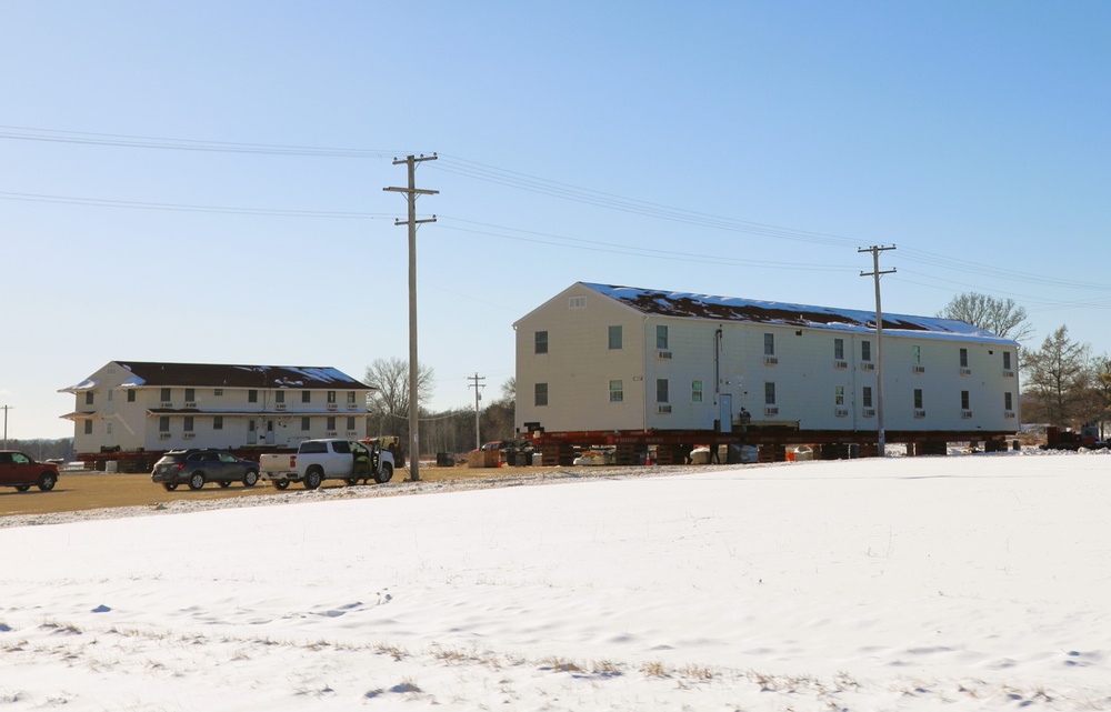 Relocation of World War II-era barracks at Fort McCoy