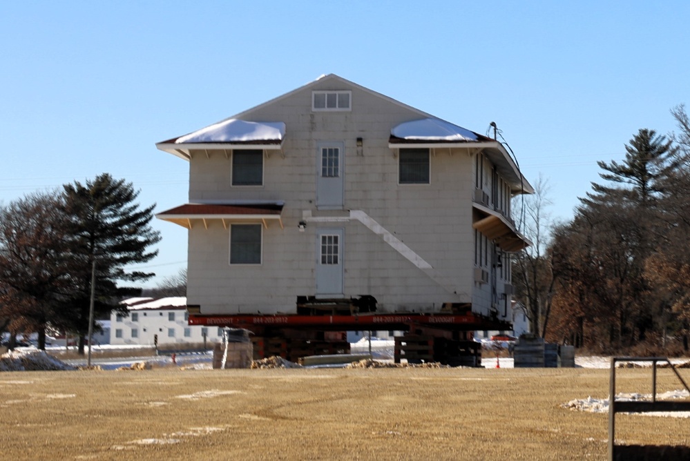 Relocation of World War II-era barracks at Fort McCoy