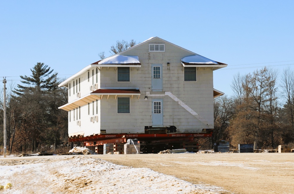 Relocation of World War II-era barracks at Fort McCoy