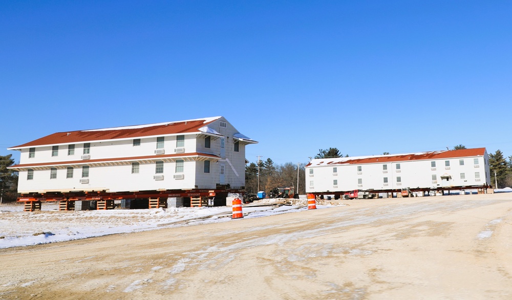 Relocation of World War II-era barracks at Fort McCoy