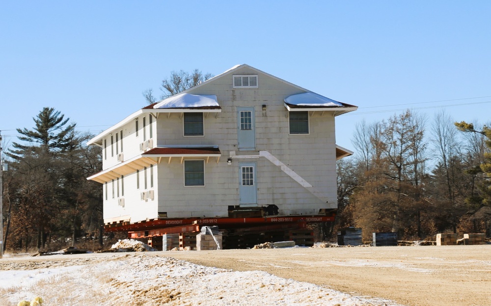 Relocation of World War II-era barracks at Fort McCoy