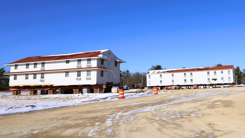 Relocation of World War II-era barracks at Fort McCoy