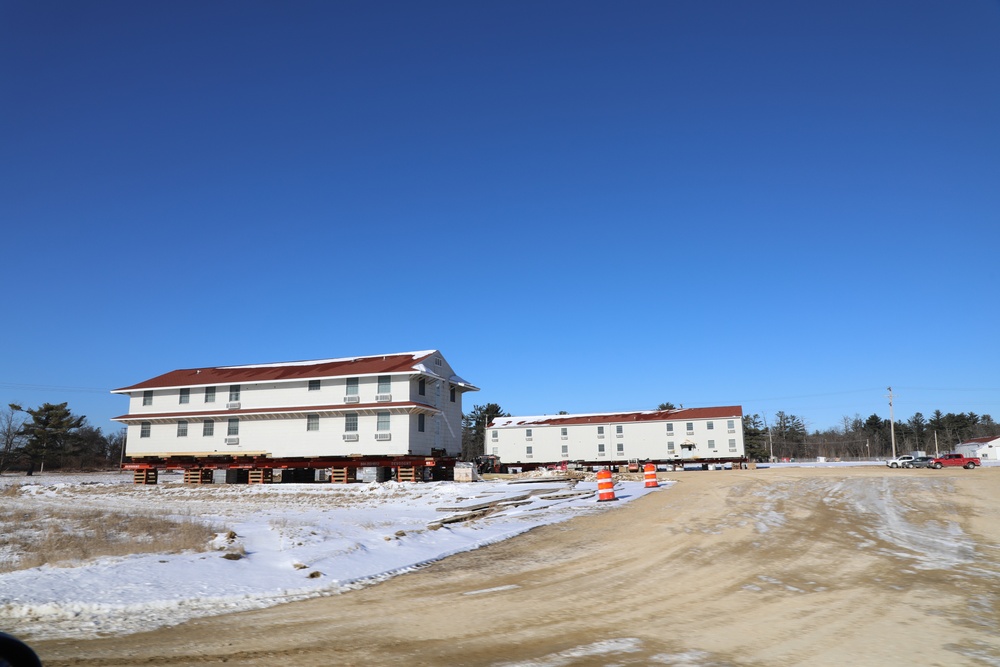 Relocation of World War II-era barracks at Fort McCoy