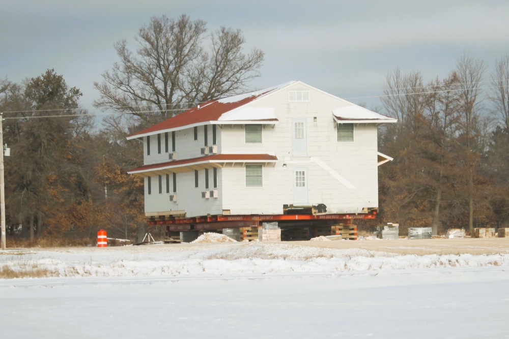 Relocation of World War II-era barracks at Fort McCoy