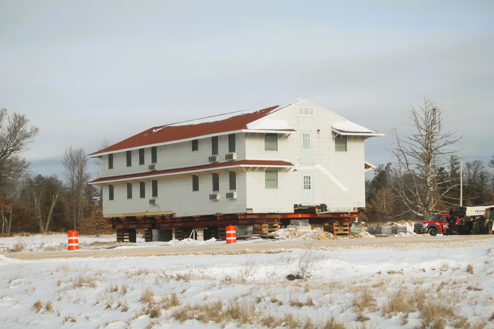 Relocation of World War II-era barracks at Fort McCoy