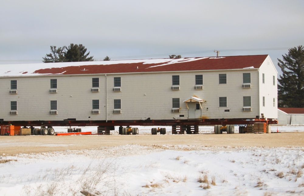 Relocation of World War II-era barracks at Fort McCoy