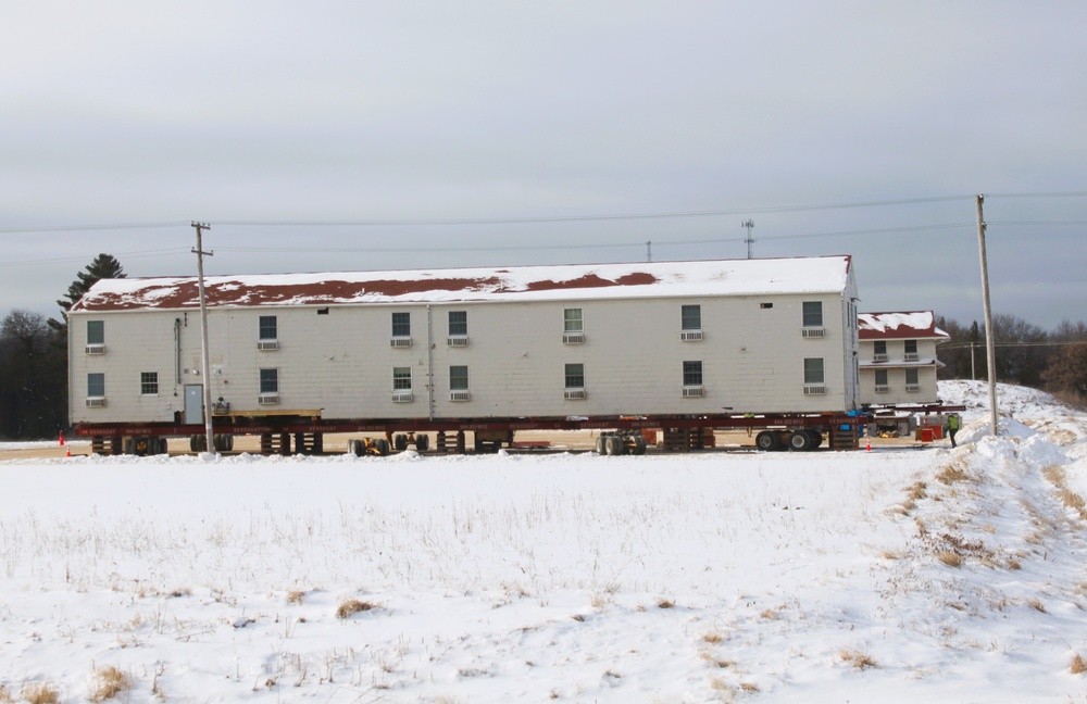 Relocation of World War II-era barracks at Fort McCoy