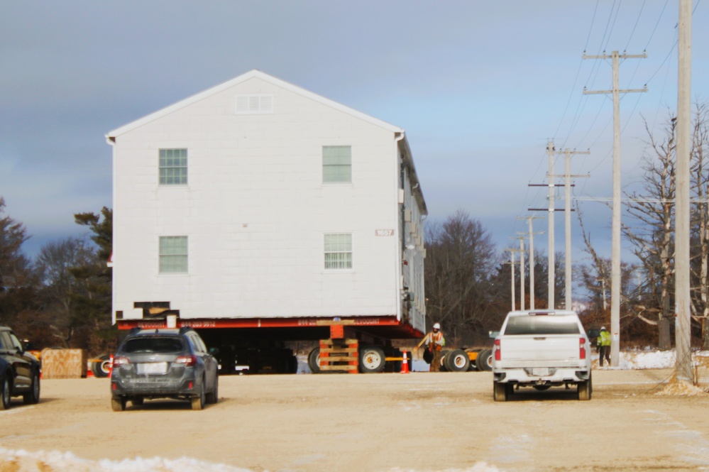 Relocation of World War II-era barracks at Fort McCoy