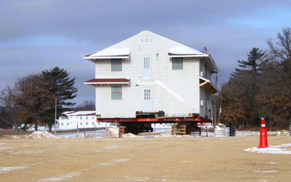 Relocation of World War II-era barracks at Fort McCoy