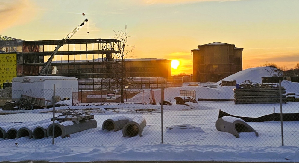 Fort McCoy’s East Barracks Project more than 25 percent complete; framing, sheeting continues as March 2025 begins