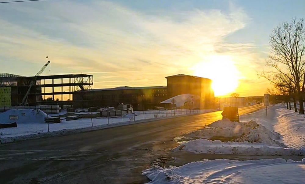 Fort McCoy’s East Barracks Project more than 25 percent complete; framing, sheeting continues as March 2025 begins