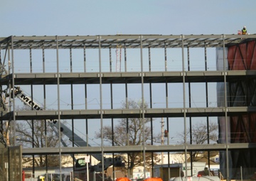 February 2025 barracks construction operations for East Barracks Project at Fort McCoy