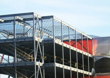 February 2025 barracks construction operations for East Barracks Project at Fort McCoy