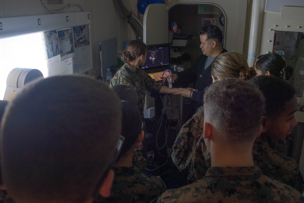 USS America (LHA 6) Hosts Kabusaki High School MCJROTC Cadets