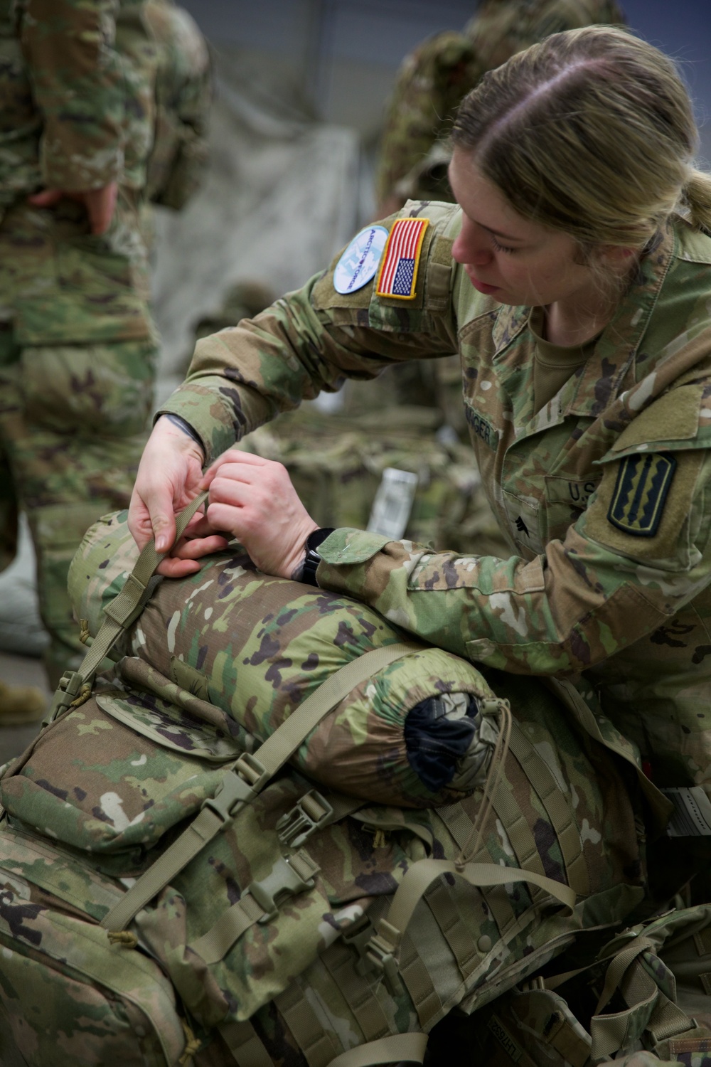 Virginia National Guard Soldiers receive Finnish gear and briefings during Arctic Forge 25