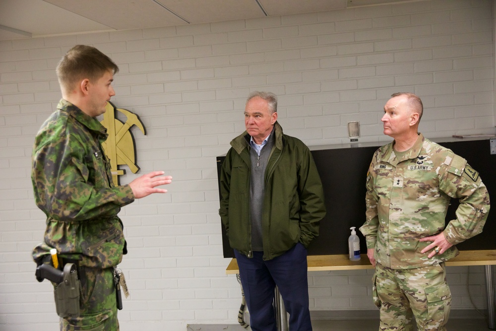 Senator, Adjutant General of VA visit VaARNG troops in Finland for Arctic Forge 25