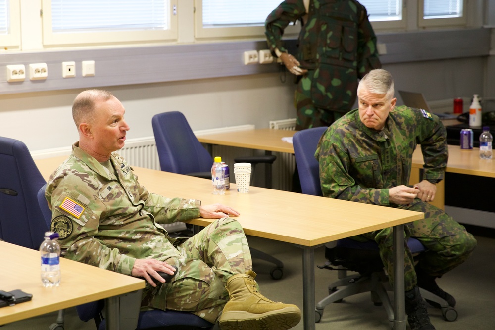 Senator, Adjutant General of VA visit VaARNG troops in Finland for Arctic Forge 25