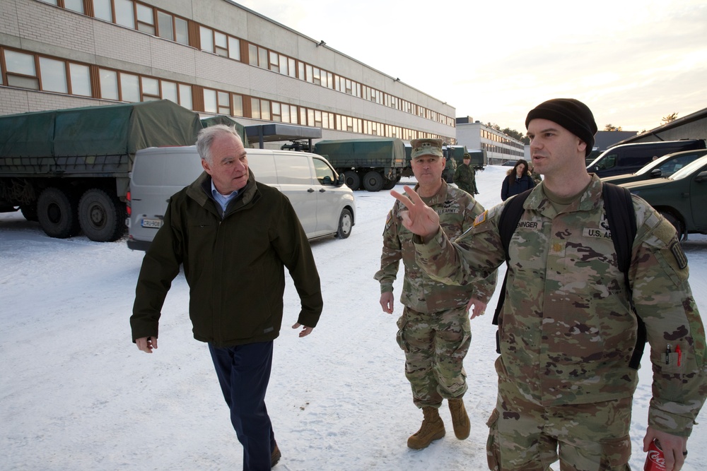 Senator, Adjutant General of VA visit VaARNG troops in Finland for Arctic Forge 25