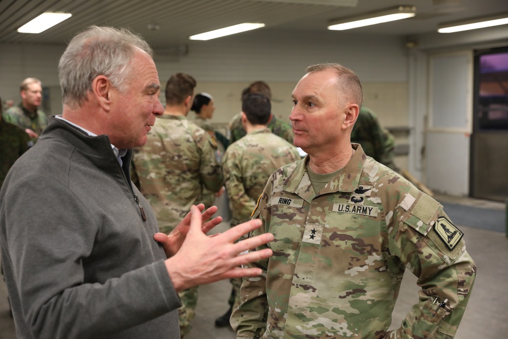 Senator, Adjutant General of VA visit VaARNG troops in Finland for Arctic Forge 25