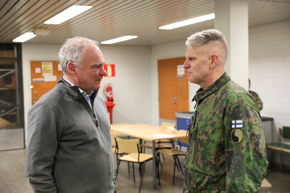 Senator, Adjutant General of VA visit VaARNG troops in Finland for Arctic Forge 25