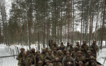 Virginia Army National Guard Engineers construct Anti-Vehicle obstacle during Arctic Forge 25