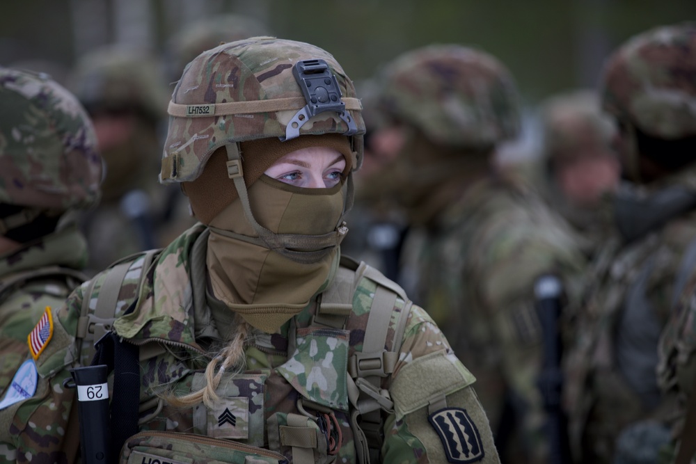 Virginia Army National Guard Engineers construct Anti-Vehicle obstacle during Arctic Forge 25