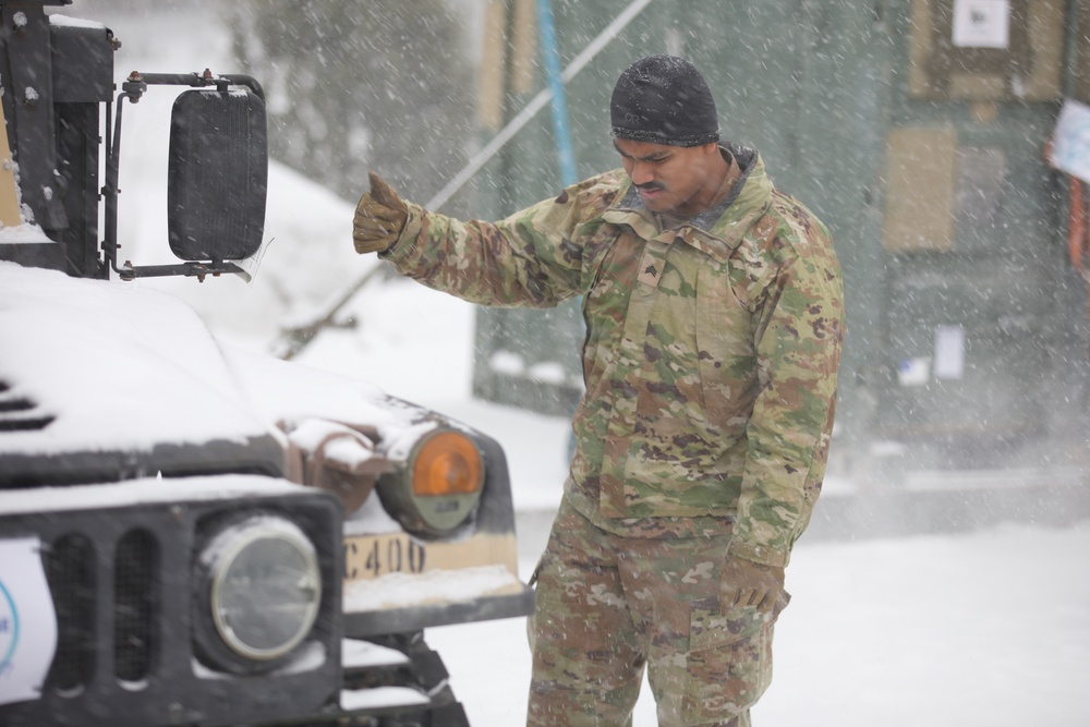 VaARNG Soldiers prepare vehicles for extreme winter weather in Finland for Arctic Forge 25