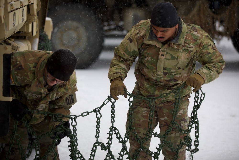 VaARNG Soldiers prepare vehicles for extreme winter weather in Finland for Arctic Forge 25