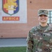 Spc. Danielle Soberanis poses for a photo at Caserma Del Din