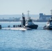 The Virginia-class fast-attack submarine USS Minnesota (SSN 783) arrives at HMAS Stirling, Western Australia, Australia