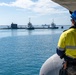 The Virginia-class fast-attack submarine USS Minnesota (SSN 783) arrives at HMAS Stirling, Western Australia, Australia