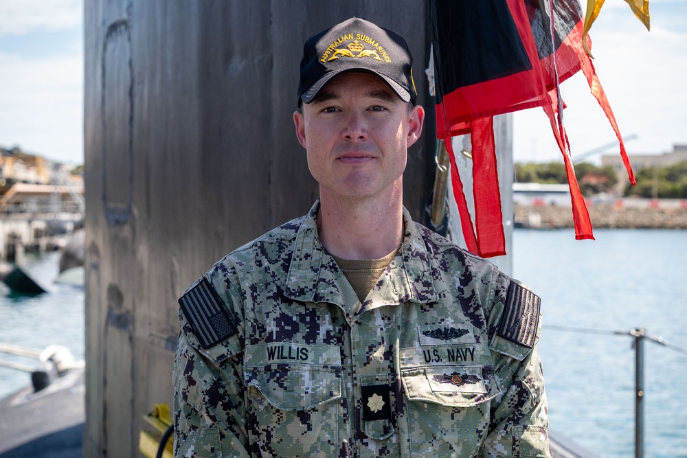 The Virginia-class fast-attack submarine USS Minnesota (SSN 783) arrives at HMAS Stirling, Western Australia, Australia