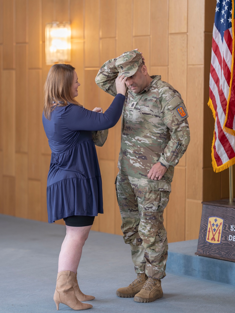 Arguello Promoted to Command Sgt. Maj. in Family-Focused Ceremony at Sembach Barracks