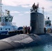 The Virginia-class fast-attack submarine USS Minnesota (SSN 783) arrives at HMAS Stirling, Western Australia, Australia