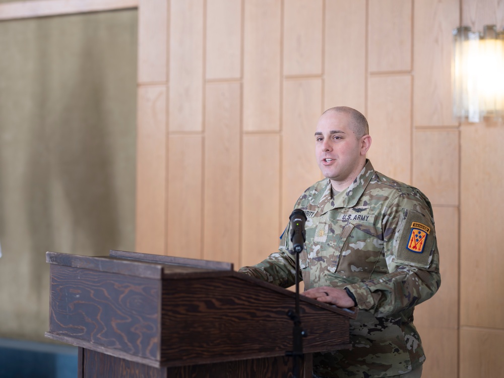 Arguello Promoted to Command Sgt. Maj. in Family-Focused Ceremony at Sembach Barracks