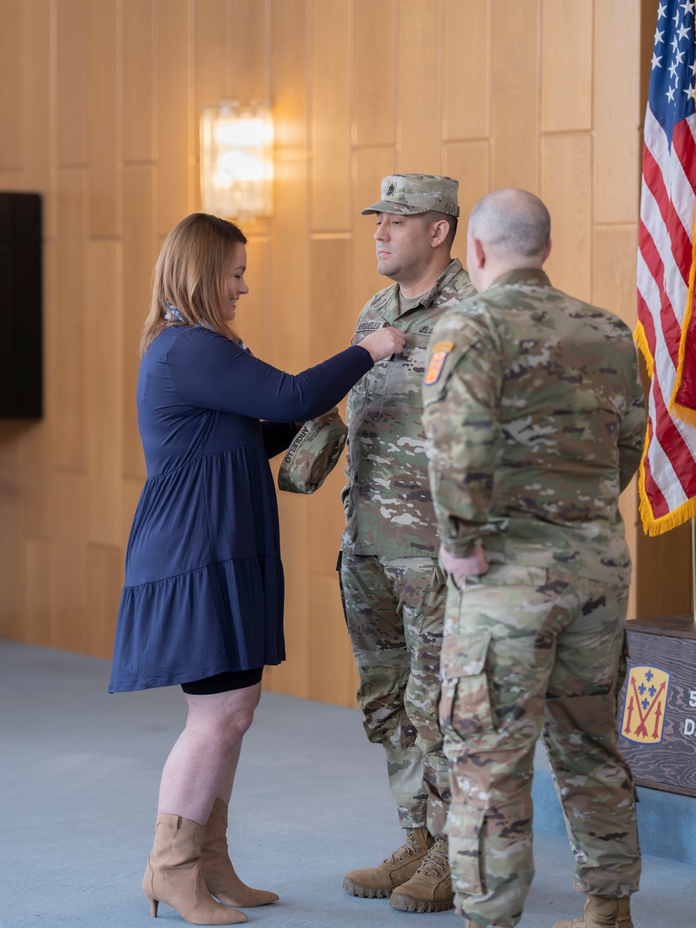 Arguello Promoted to Command Sgt. Maj. in Family-Focused Ceremony at Sembach Barracks