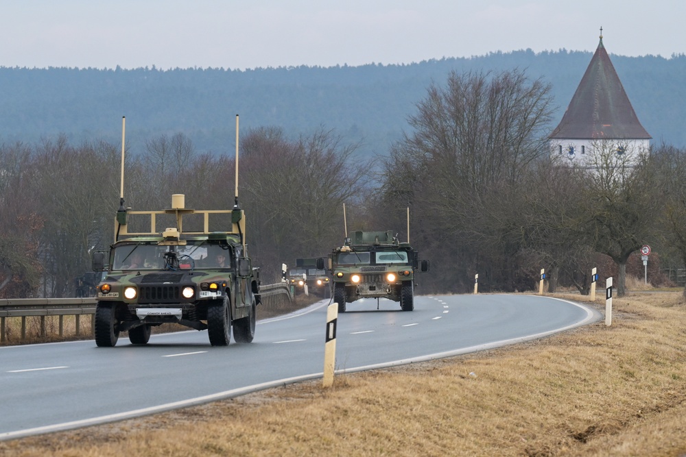 173rd Airborne Brigade convoy