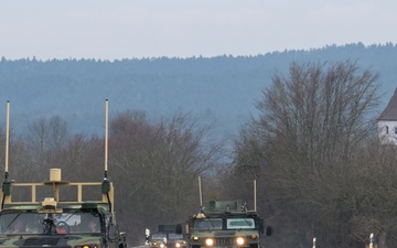 173rd Airborne Brigade convoy