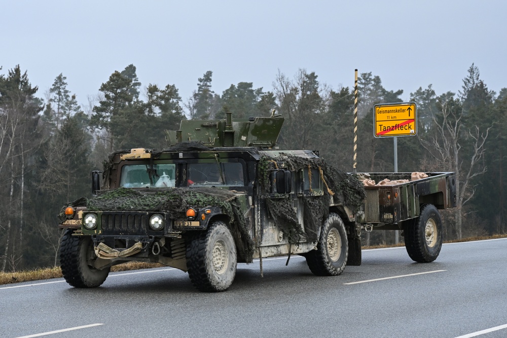 173rd Airborne Brigade convoy