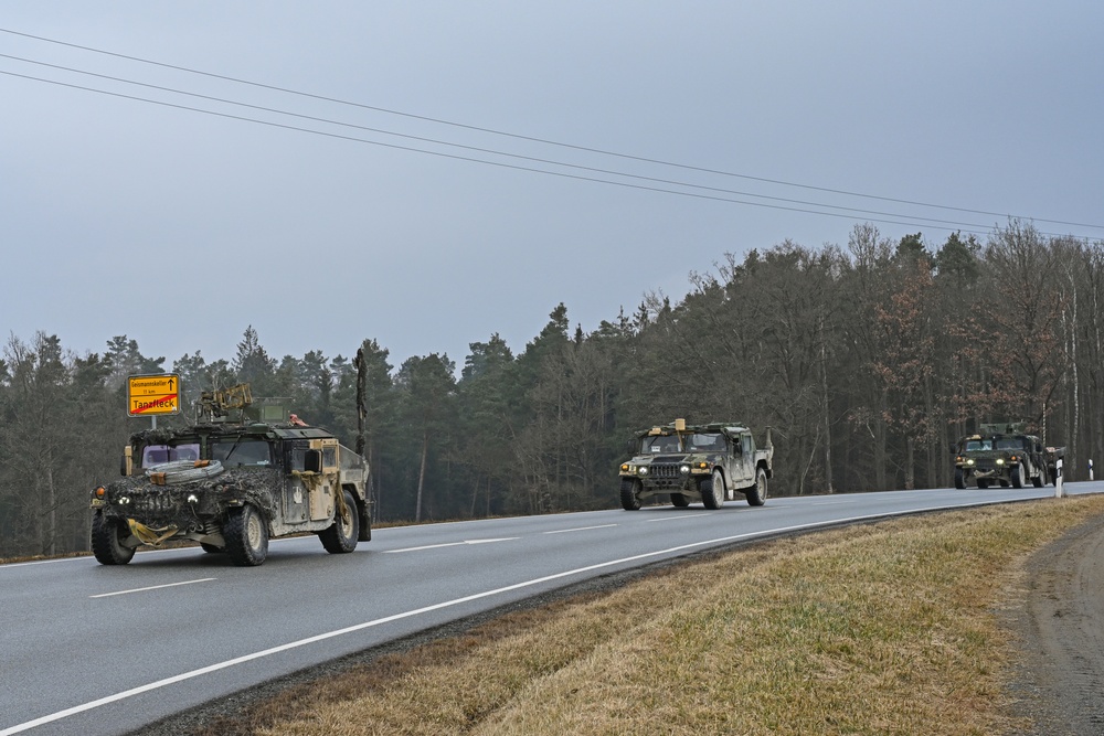 173rd Airborne Brigade convoy