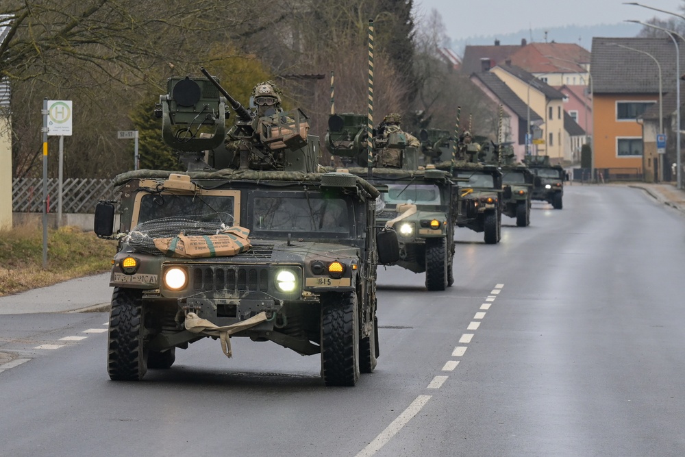 173rd Airborne Brigade convoy