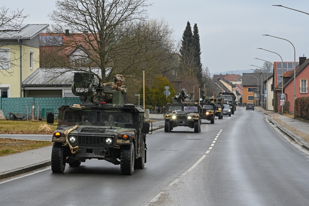 173rd Airborne Brigade convoy