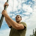 U.S. Marines with MACS-2 set up a field expedient high frequency antenna